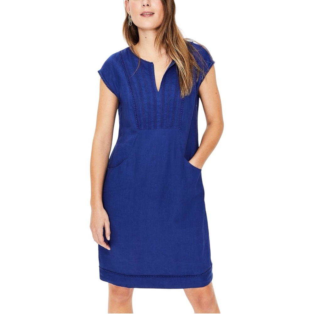BODEN Jessica Linen Shift Mini Dress.‎ Size 6